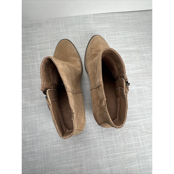 Vionic Ankle Zip Boots Tassel Women’s 9 Madeline Wheat Suede Weather Resist - Picture 15 of 15